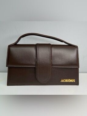 Jaquemus Medium Brown Bambino Leather Crossbody Bag